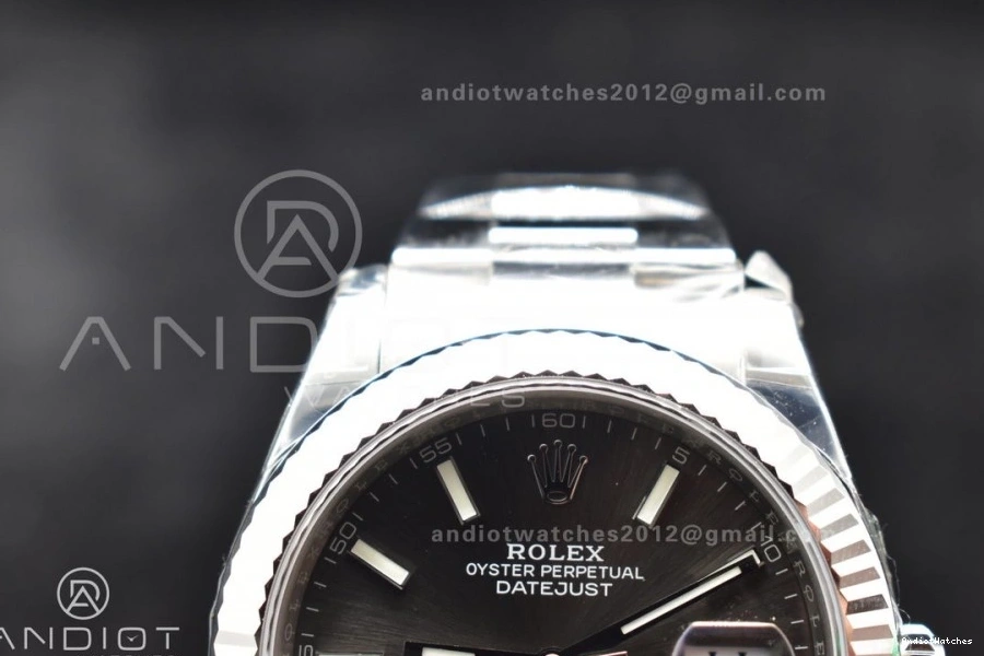 126334 QuickDry 41 904L Oyster Edition on 624 VSF DateJust Best SS Bracelet 1:1 Dial VS Grey 1217